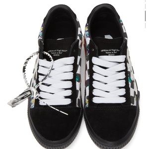 Off-White Black & White Check Vulcanized Sneakers Size 37